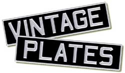 Classic number plates